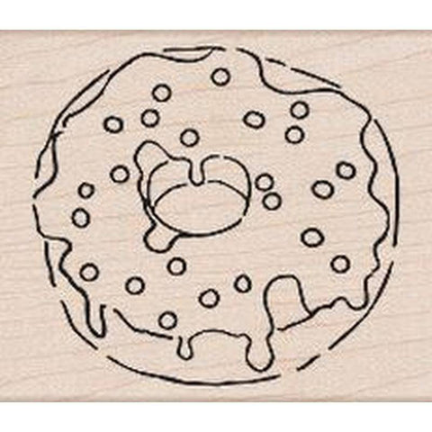 Hero Arts Sprinkle Donut Rubber Stamp - Lilly Grace Crafts