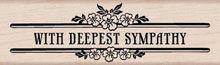 Deepest Sympathy - Wood Mounted Stamps - Lilly Grace Crafts