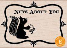 Nuts About You - Wood Mounted Stamps - Lilly Grace Crafts