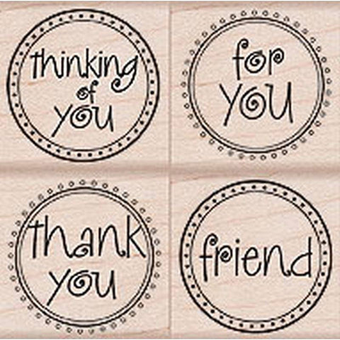 Hero Arts Message Circles Rubber Stamp - Lilly Grace Crafts