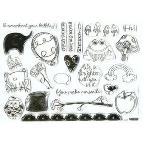 Hero Arts Whimsical Elements Rubber Stamp - Lilly Grace Crafts