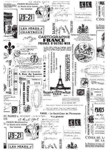 Hampton Art Wood Mounted Stamp - Wood Stamp 7G Passage To France - Lilly Grace Crafts