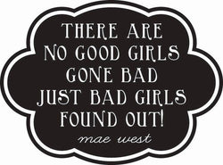 Hampton Art Wood Mounted Stamp - Wood Stamp Lol Good Girls Gone Bad - Lilly Grace Crafts