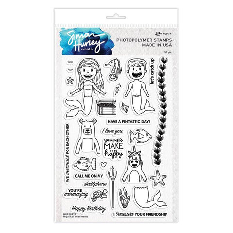 Ranger Industries Mythical Mermaids - Stamps - Lilly Grace Crafts