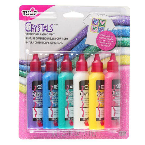 Duncan Dimensional Fabric Paint 6 pack Crystal - Lilly Grace Crafts