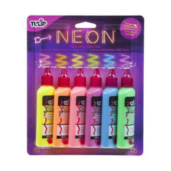 Duncan Dimensional Fabric Paint Multi Neon 6 pack - Lilly Grace Crafts