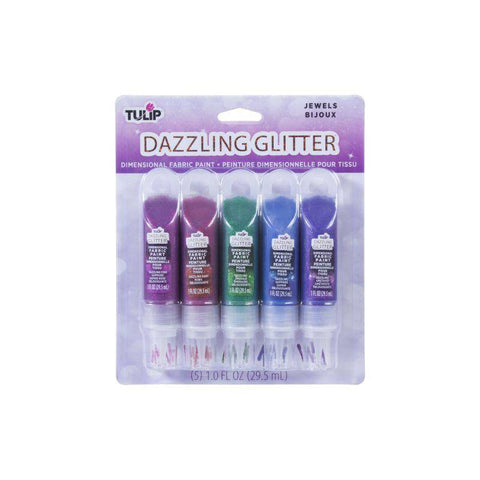 Duncan Dimensional Fabric Paint Multi Dazzling Glitter 5 pack 1oz - Lilly Grace Crafts