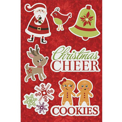 Christmas Cheer 5x7 Canvas Sticker - Lilly Grace Crafts