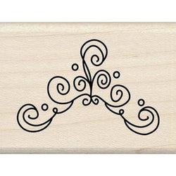 Inkadinkado Corner Border Rubber Stamp - Lilly Grace Crafts