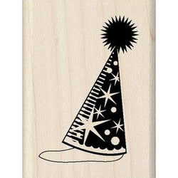 Inkadinkado Party Hat Rubber Stamp - Lilly Grace Crafts