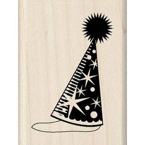 Inkadinkado Party Hat Rubber Stamp - Lilly Grace Crafts