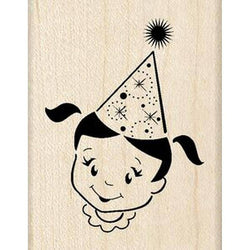 Inkadinkado Party Girl Rubber Stamp - Lilly Grace Crafts