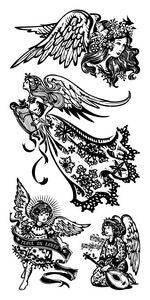 Holiday Angels Clear Stamps - Lilly Grace Crafts