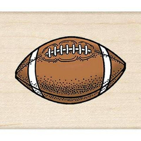 Inkadinkado Football Rubber Stamp - Lilly Grace Crafts