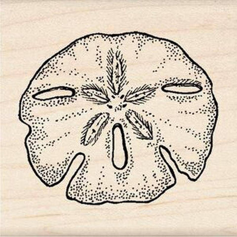 Inkadinkado Sand Dollar Rubber Stamp - Lilly Grace Crafts