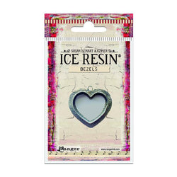 Ranger Industries Ice Resin Antique Silver, Heart, Medium - Lilly Grace Crafts