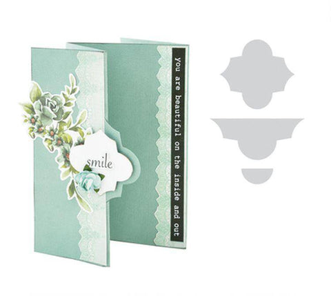 Kaisercraft Decorative Metal Die Lattice Card Flip - Lilly Grace Crafts