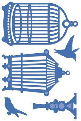 Kaisercraft Decorative Metal Dies Birds and Cages - Lilly Grace Crafts