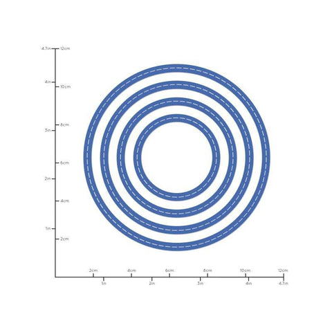 Kaisercraft Die Nesting Stitched Circles - Lilly Grace Crafts