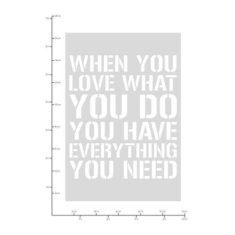 Kaisercraft Die Quote Love What You Do C6 - Lilly Grace Crafts