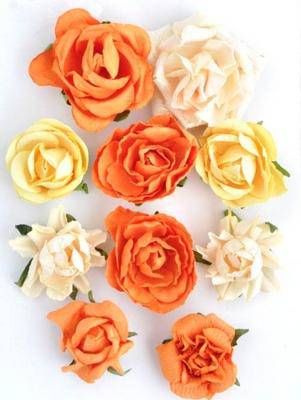 Kaisercraft Paper Blooms - Sunset - Lilly Grace Crafts