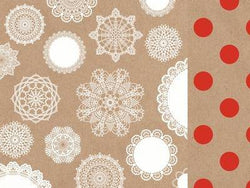 Kaisercraft 12x12 Scrapbook Paper Doilies 10 Sheets - Lilly Grace Crafts