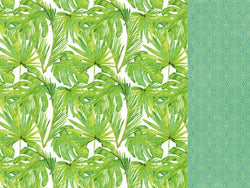 Kaisercraft Say Aloha 12x12 Scrapbook Paper - Palm - 10 Sheets - Lilly Grace Crafts