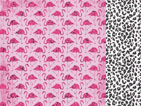 Kaisercraft Say Aloha 12x12 Scrapbk Paper - Flamingo - 10 Sheets - Lilly Grace Crafts