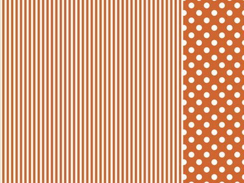 Kaisercraft Back to Basics 12x12 Scrapbook Paper-Orange Stripe - 10 Sheets - Lilly Grace Crafts