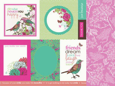 Kaisercraft Fly Free 12x12 Scrapbook Paper - Sister - 10 Sheets - Lilly Grace Crafts