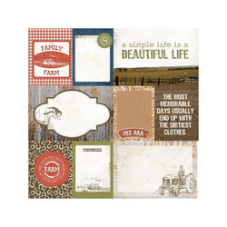 Kaisercraft 12x12 Scrapbk Paper - Homegrown 10 Sheets - Lilly Grace Crafts