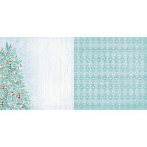 Kaisercraft Christmas Wishes - Fur Tree 12x12 Paper, Pack of 10 Sheets - Lilly Grace Crafts