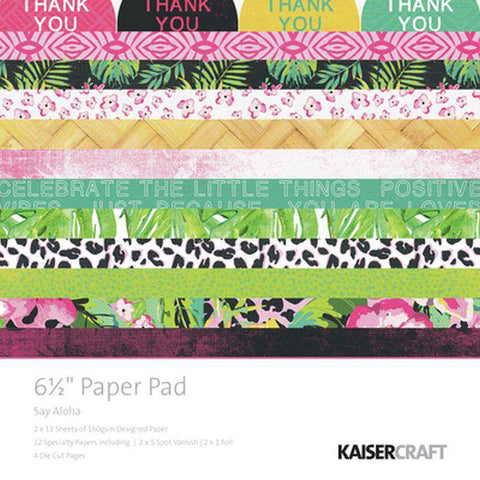 Kaisercraft Say Aloha 6.5" Paper Pad - Lilly Grace Crafts