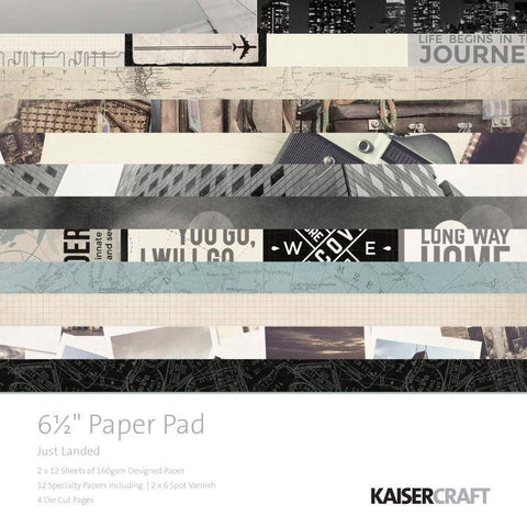 Kaisercraft Just Landed 6.5 inch Paper Pad - Lilly Grace Crafts