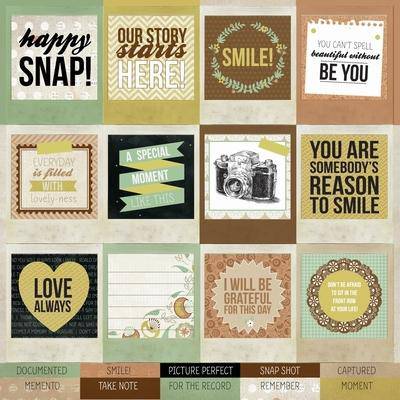 Kaisercraft 12x12 Perforated Tags Specialty - Single Sheet - Lilly Grace Crafts