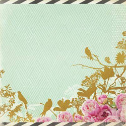 Kaisercraft Specialty Paper-Golden Flower 10 Sheets - Lilly Grace Crafts