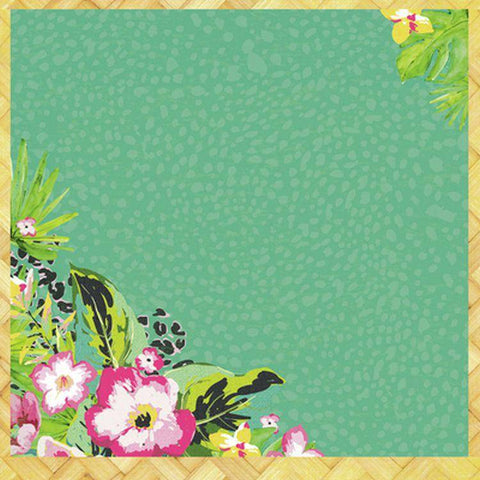 Kaisercraft Say Aloha 12x12 Specialty Paper - Tropical - 10 Sheets - Lilly Grace Crafts