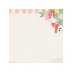 Kaisercraft 12x12 Gloss Floral Ticket Paper - Pack of 10 sheets - Lilly Grace Crafts