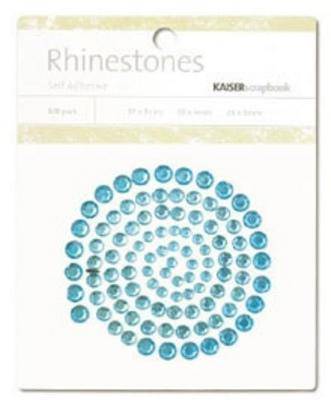 Kaisercraft Self-Adhesive Rhinestones 100-pkg-aqua