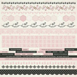 Kaisercraft Pitter Patter Girl 12x12 Sticker - Lilly Grace Crafts