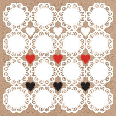 Kaisercraft Mix and Match12x12 Sticker-Doilies - Lilly Grace Crafts