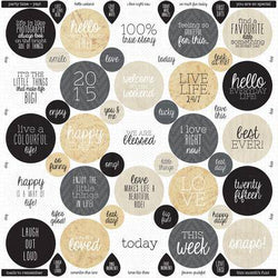 Kaisercraft Hello Today Sticker - Quotes - Lilly Grace Crafts