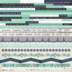 Kaisercraft Blue Bay Sticker Sheet - Lilly Grace Crafts