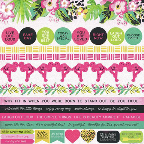 Kaisercraft Say Aloha Sticker Sheet - Lilly Grace Crafts