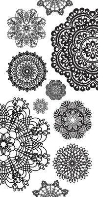 Kaisercraft Clear Stickers Doilies - Lilly Grace Crafts