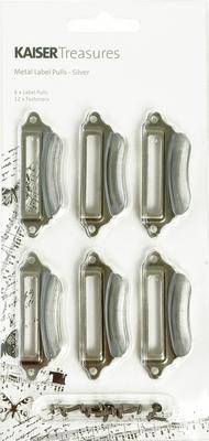Kaisercraft Metal Label Pulls - Silver - Lilly Grace Crafts