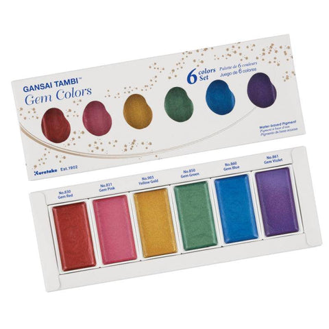 Kuretake Ltd Gansai Tambi - Gem Colors - Lilly Grace Crafts