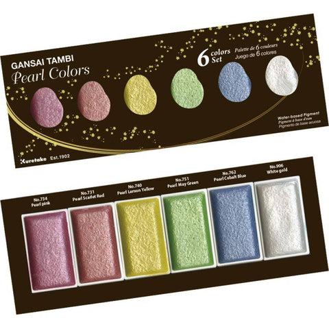 Kuretake Ltd Gansai Tambi - Pearl Colors - Lilly Grace Crafts