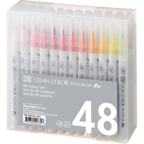 Kuretake Ltd Clean Colour RB x48 Set - Lilly Grace Crafts