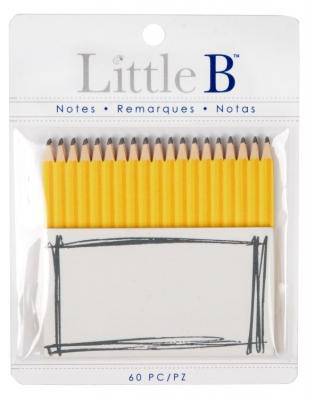 Little B Paper Adhesive Notes Pencil - Lilly Grace Crafts